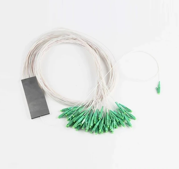 5 PCS 1*32 PLC splitter mini housing SC LC FC ST 1mtr white cable fiber optic coupler Steel tube 0.9mm free shipping ELINK