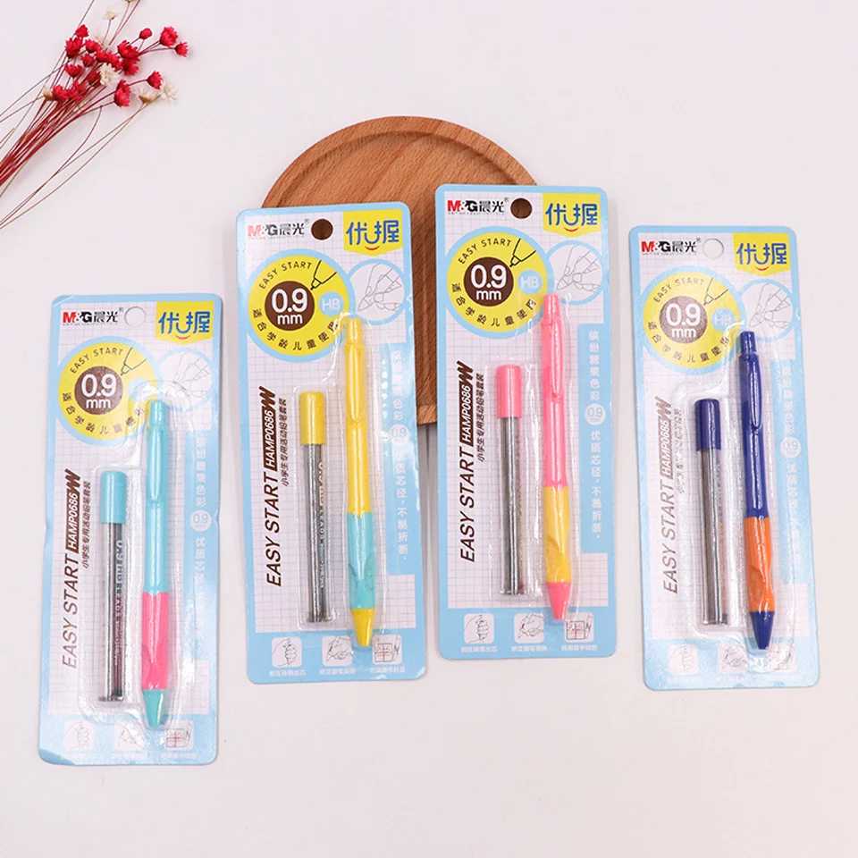 

2pcs/lot Easy Start Cute Mechanical Pencil 0.9mmmm Kawaii Automatic Pencils Correct Pencil Grasp For Kids Writing School Supplie