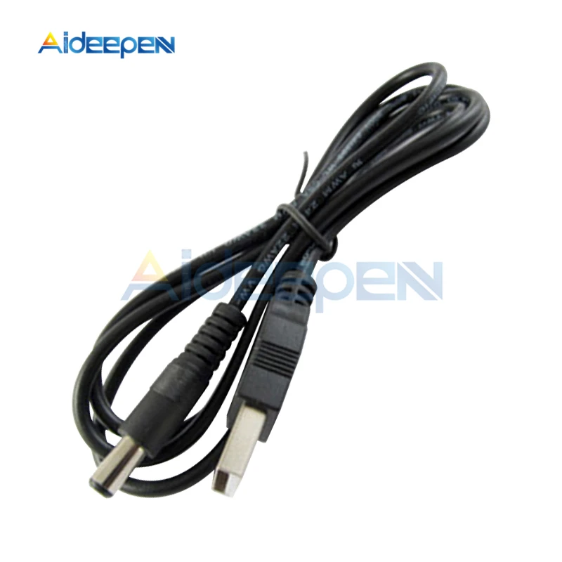 USB 2.0 to DC 5.5mm x 2.1mm 5.5X2.1 80CM USB to Power Connector Adapter Cable Converter