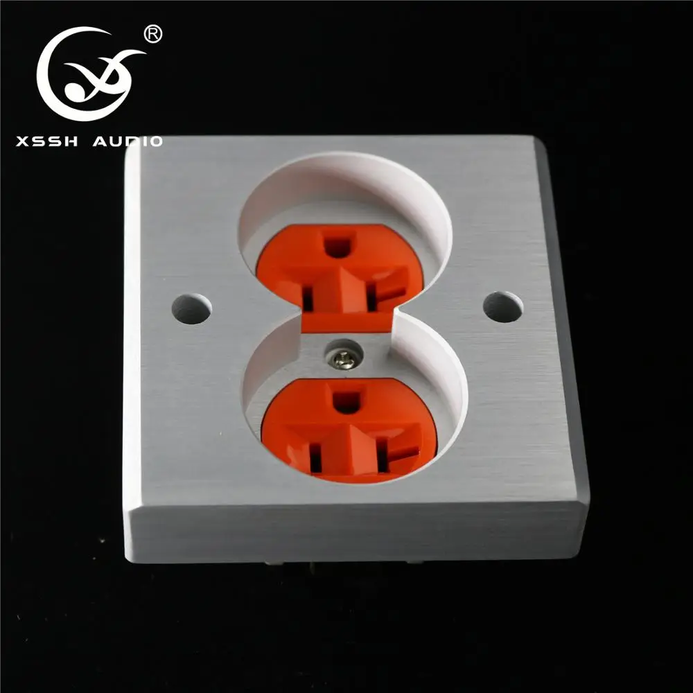 XSSH аудио YS36 # Сделай Сам HIFI красное медное покрытие 24k золото 20A 20a 86x86x20 мм AC US IEC