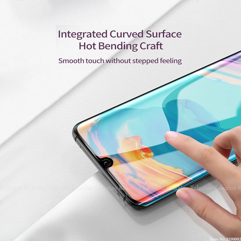 3D изогнутое закаленное стекло для huawei p30 lite световая Защитная пленка экрана hauwei pro