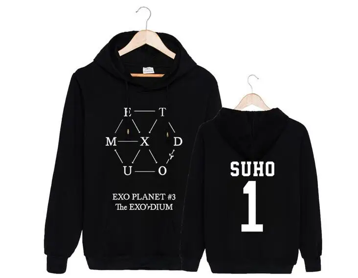 Эксо концерт эксо планета 3-й экзо'натрий член имя печати пуловер толстовки kpop