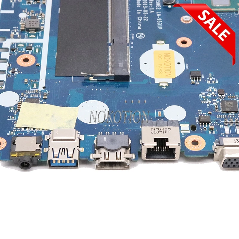 NOKOTION V5WE2 LA-9531P материнская плата для ноутбука Acer ASPIRE E1-572 E1-572G Материнская SR16Z I7-4500U R7