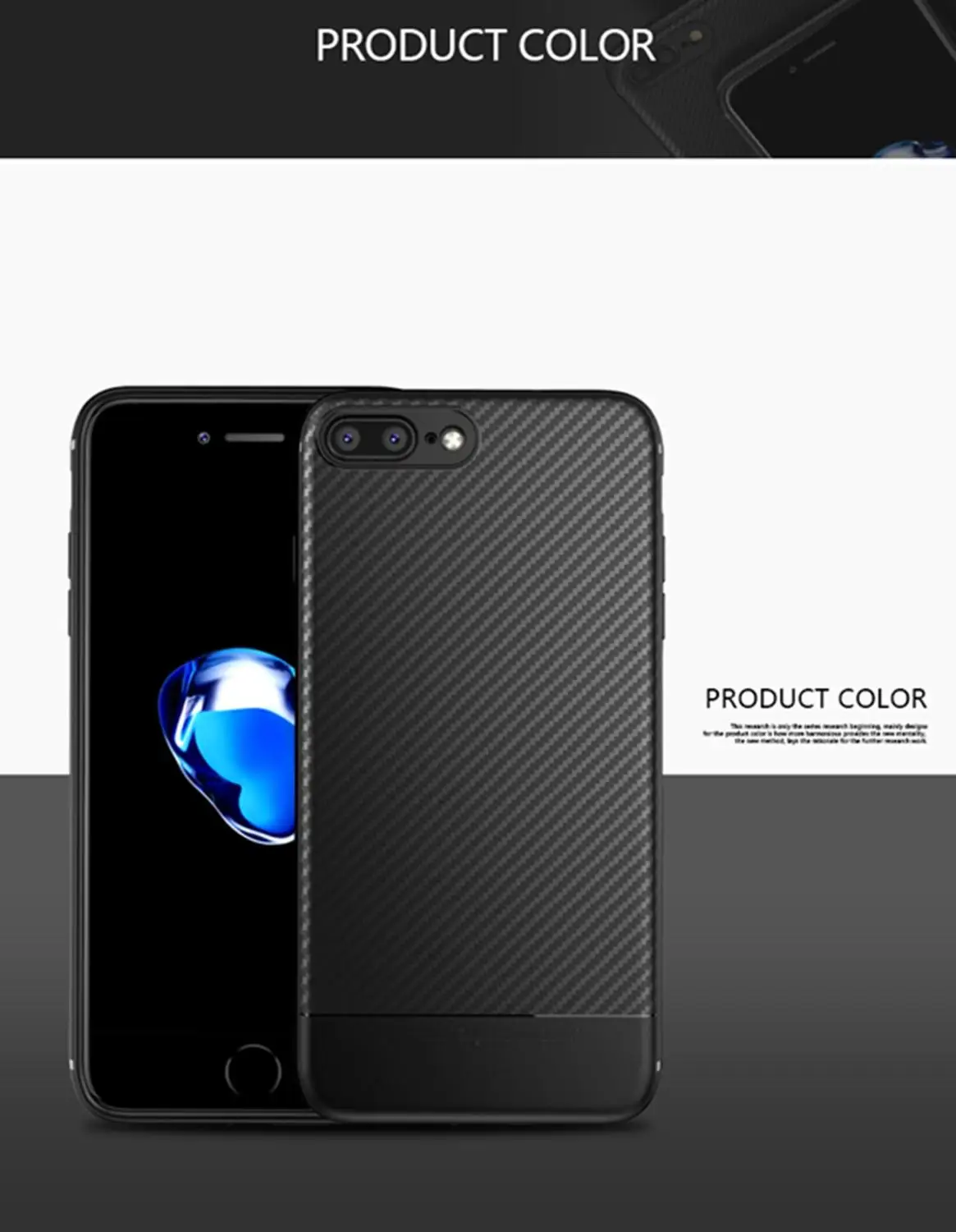 black Чехол из углеродного волокна для iphone X iphone 7 8 plus XR XS Max 11 7 Роскошный чехол для iphone 6S 6 plus iphone 8 XS чехол для Max XR силиконовый - Цвет: black