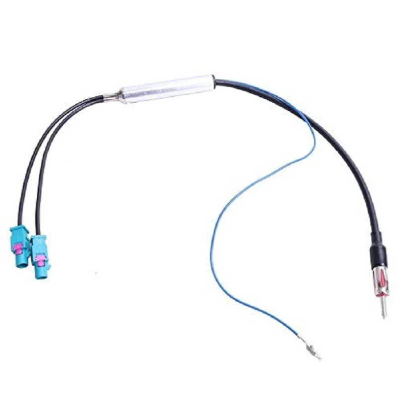 Усилитель автомобильной радиоантенны усилитель с двойным FAKRA до iso din для AUDI VW BMW