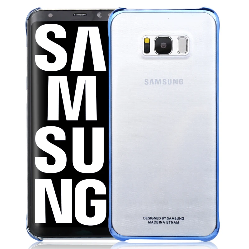 Samsung Galaxy S8 S8 Plus чехол прозрачный жесткий PC задняя крышка полный защитный S 8 G9550 G9500 Роскошный противоударный чехол