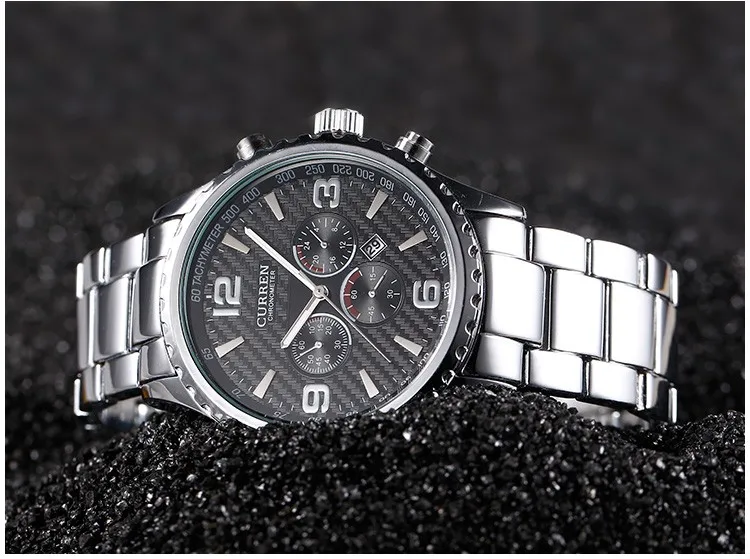 CURREN Роскошные Relogio Masculino повседневное бренд Orologio Дата для мужчин спортивные Reloj Военная Униформа кварцевые часы 8056