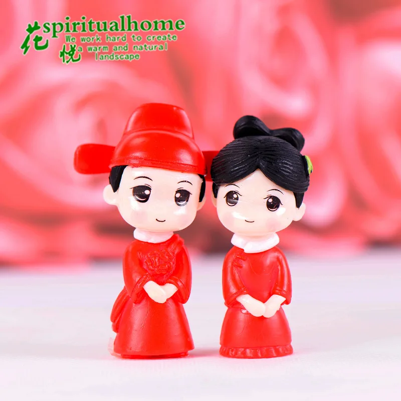 2 шт. античные парные куклы свадебное украшение микро ландшафтное креативное в