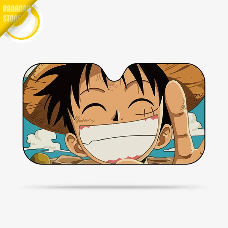 Цельнокроеный солнцезащитный козырек для лобового стекла автомобиля Monkey D Luffy