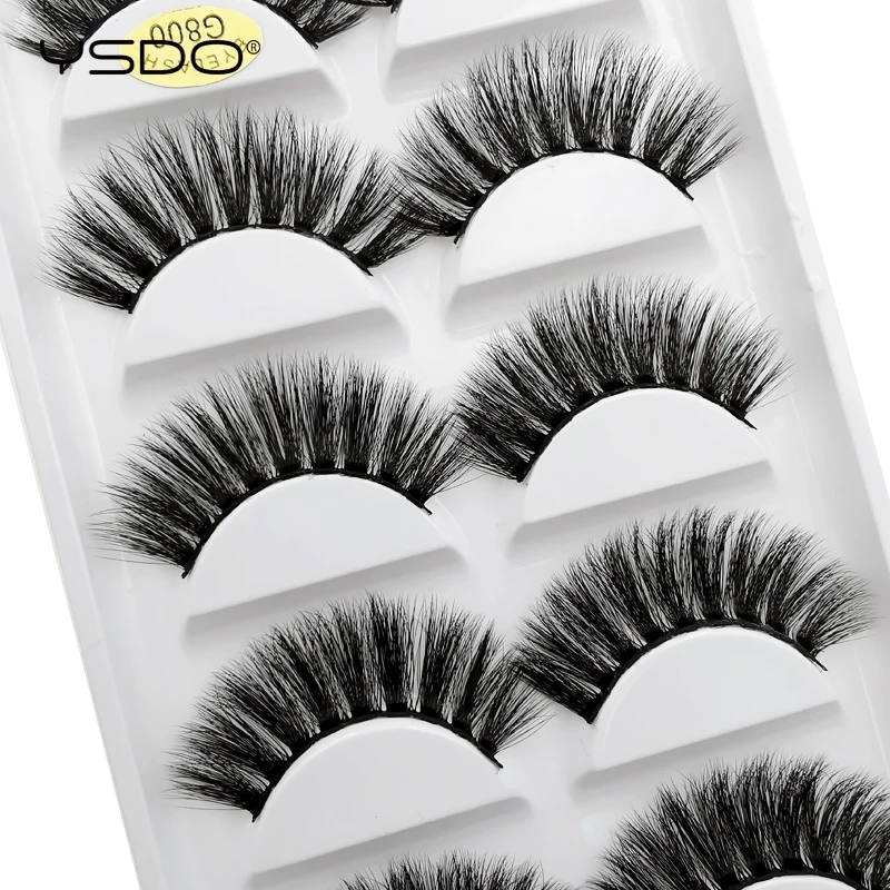 YSDO 10 boxes mink eyelashes 3d lashes 50 pair eyelash extension natural false volume strip G800 | Красота и здоровье