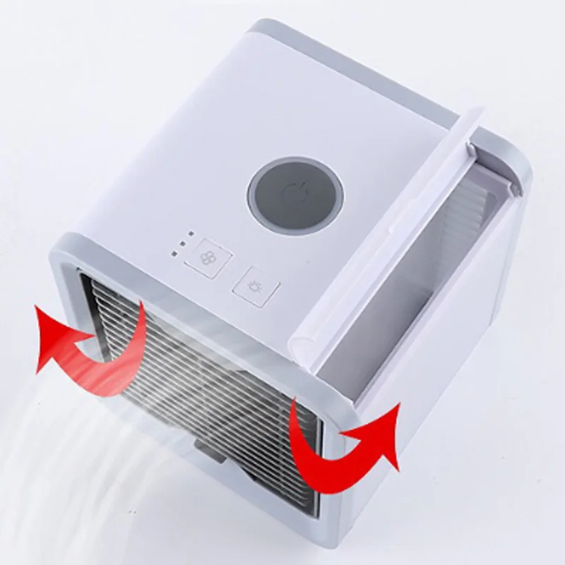 Usb мини портативный кондиционер увлажнитель воздуха очиститель 7 цветов лампа