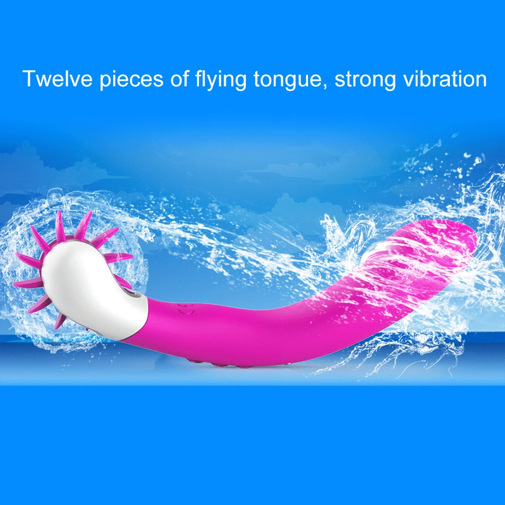 12 Скоростей Стимулятор клитора язык вибратор оральный секс лизание вращение G spot