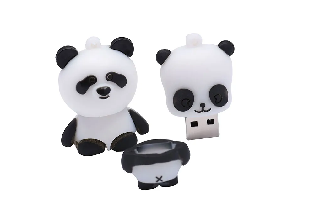 Usb флеш-накопитель POWERONE Panda с мультипликационным рисунком, флеш-накопитель с пандой, 4 ГБ, 8 ГБ, 16 ГБ, 32 ГБ, 64 ГБ
