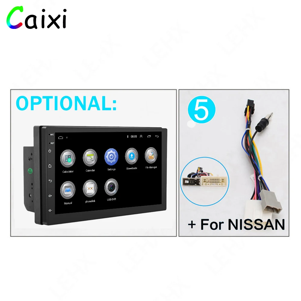 2DIN автомобильный мультимедийный плеер Andriod gps навигация HD Авторадио WiFi 2 USB " автомобильный аудио Радио стерео для VW Nissan Kia toyota - Цвет: Cx-705-NISS