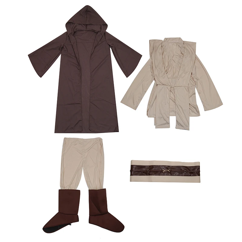 Deluxe Хэллоуин косплей костюмы для взрослых мужчин Cosplay Звездные войны плащ джедай