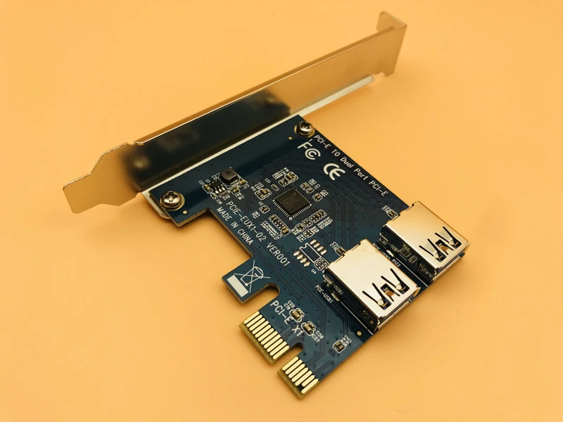 Мини адаптер для порта PCI E USB 3 0 1 поворотник 2 express 1x слота внешняя карта ITX