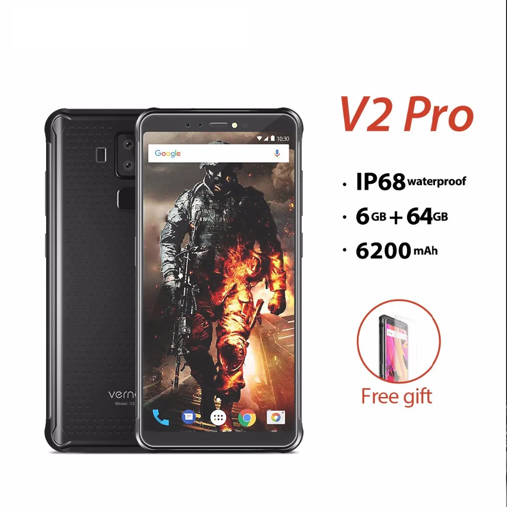 Глобальная версия Vernee V2 Pro IP68 Водонепроницаемый прочный смартфон 5 99 &quotFHD Full Экран