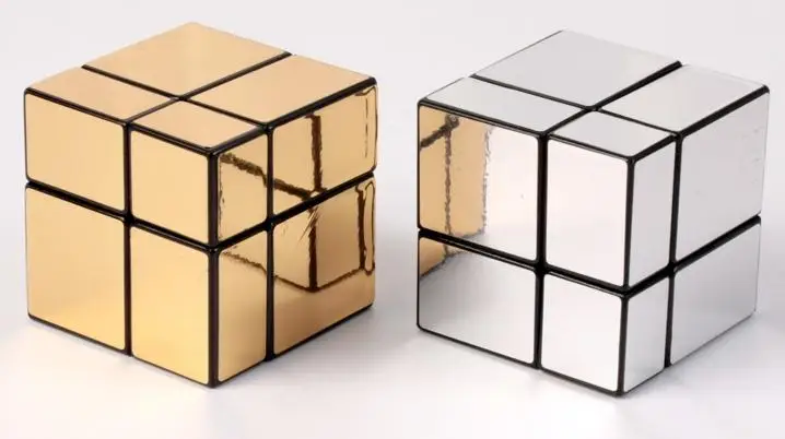 Новый зеркальный куб FangGe 2x2 2 шт./лот бесплатная доставка блок 2x2x2 мир два