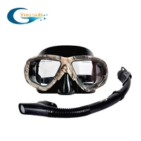 yonsub scuba diving mask snorkeling spearfishing mask set auto buckle underwater swimming mask and breathe tube eqiopment