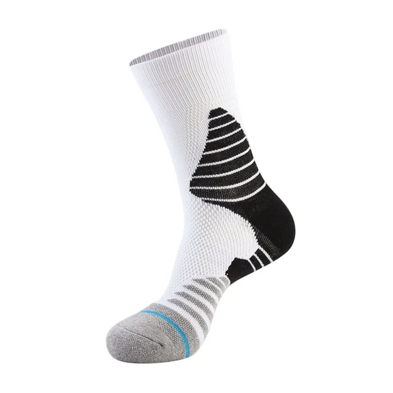 Осенне зимние мужские баскетбольные длинные носки футбольные спортивные