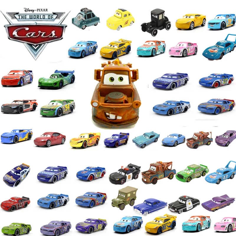 Disney Pixar Автомобили 39 стилей сказочное освещение McQueen Круз Рамирез металлическая