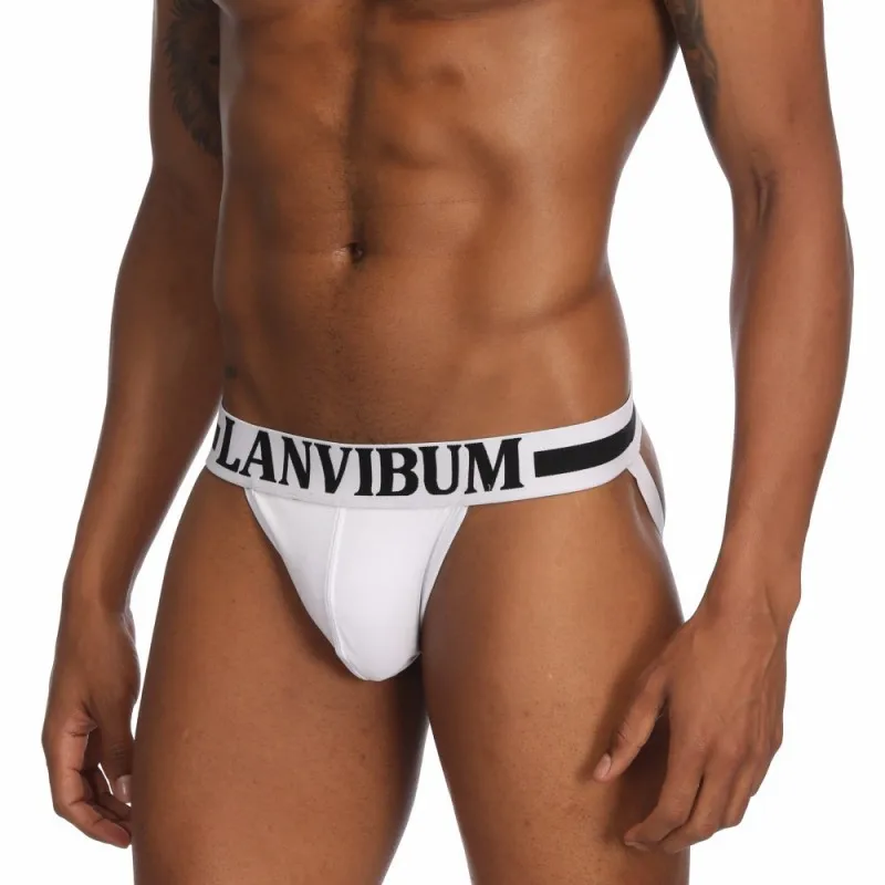 LANVIBUM сексуальный Homme G String спандекс хлопок нижнее белье трусы &quotТонг&quot с низкой