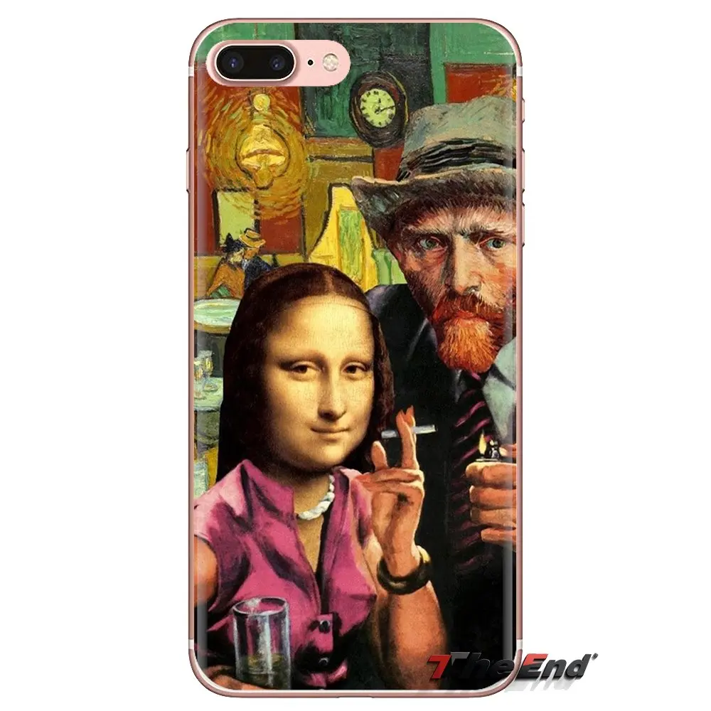 Прозрачные мягкие чехлы для Xiaomi Mi4 Mi5 Mi5S Mi6 Mi A1 A2 5X6X8 9 Lite SE Pro Max Mix 2 3 2S Van Gogh Star funy |