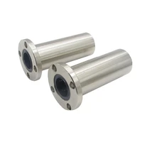 1pcs 6mm8mm10mm12mm lmf6luulmf8luulmf10luu lmf long type series round flange coupling linear motion bearing for rod shaft