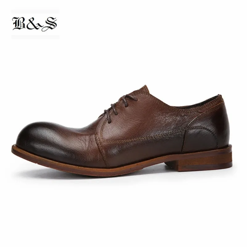 Черные и уличные винтажные свадебные туфли ручной работы из бычьей кожи со