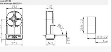 281 282 флуоресцентная розетка 100585 лампа держатель для TCY TCYA лодки|lamp holder|fluorescent lamp