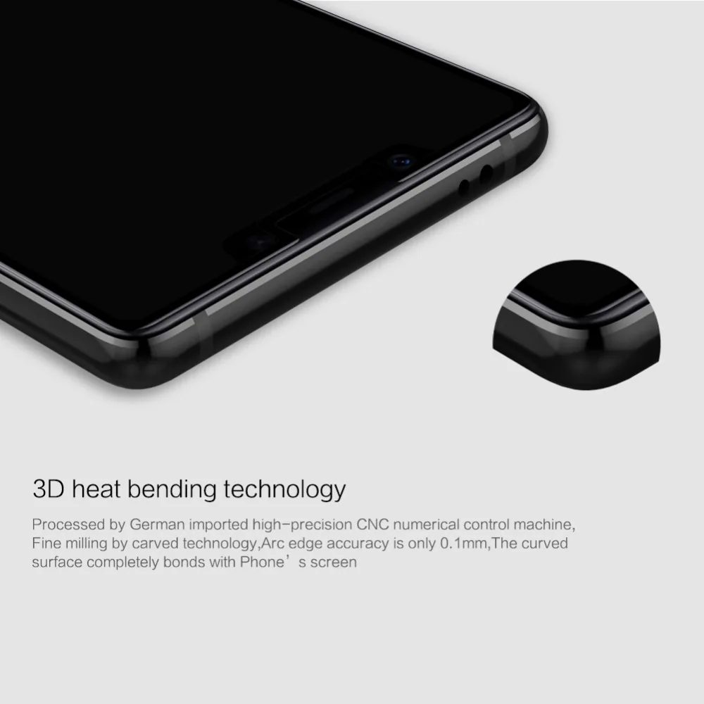 10 шт./партия NILLKIN Amazing 3D CP+ MAX полный охват нанометр Анти-взрыв 9H Закаленное стекло пленка для Xiaomi Mi8 SE