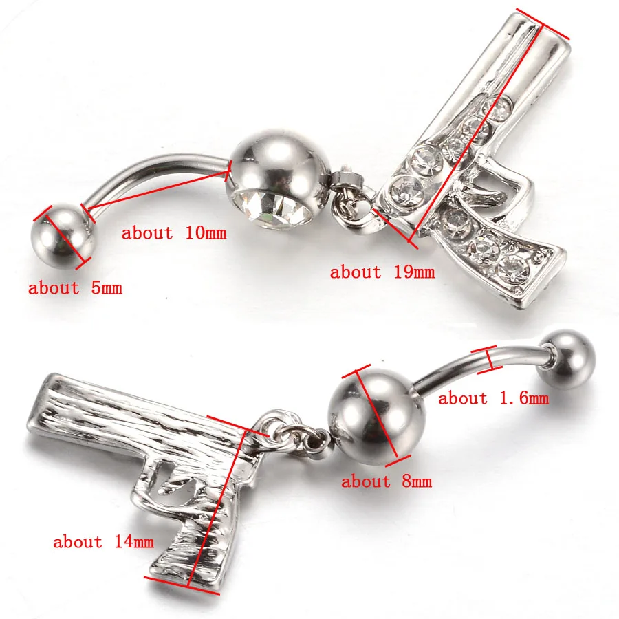 1 шт. модное кольцо из нержавеющей стали для живота Кристальный пупок