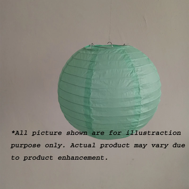 12 шт./компл. 14 дюймовый мятно зеленый + 6 белый бумажный фонарь лампа для свадебной
