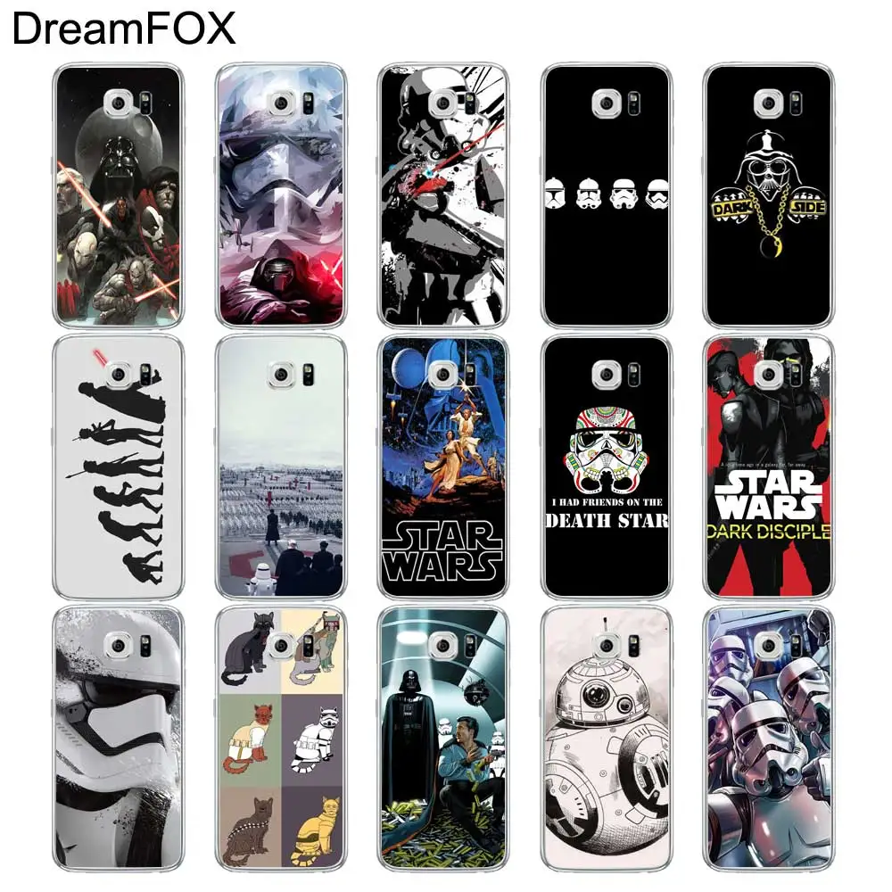 DREAMFOX L198 красный Starwars Мягкий ТПУ силиконовый чехол для samsung Galaxy S5 S6 S7 S8 S9 S10 S11 5G S11E S10E
