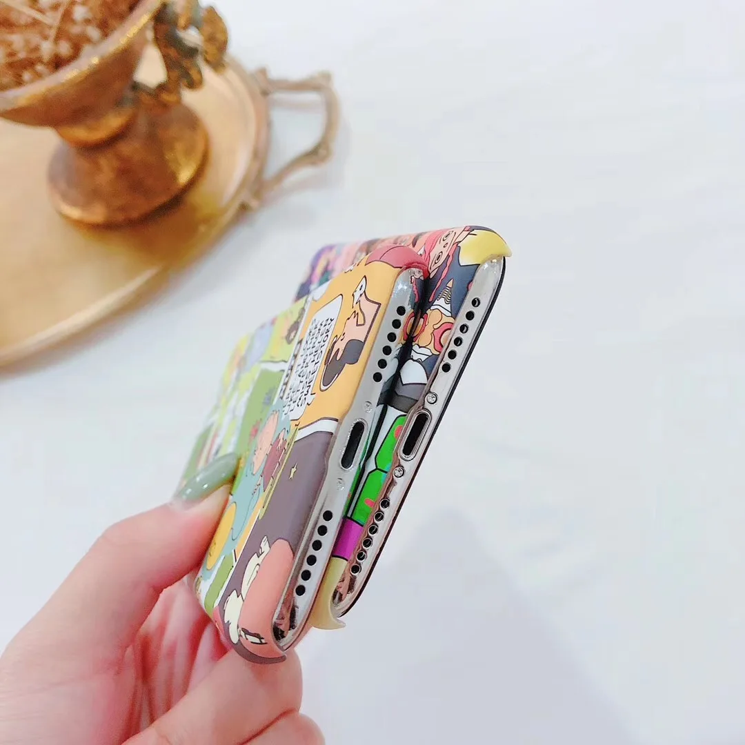 Чехол для iPhone X XS Max Xr 7 8 Plus с мультяшными светящимися персонажами из мультфильмов