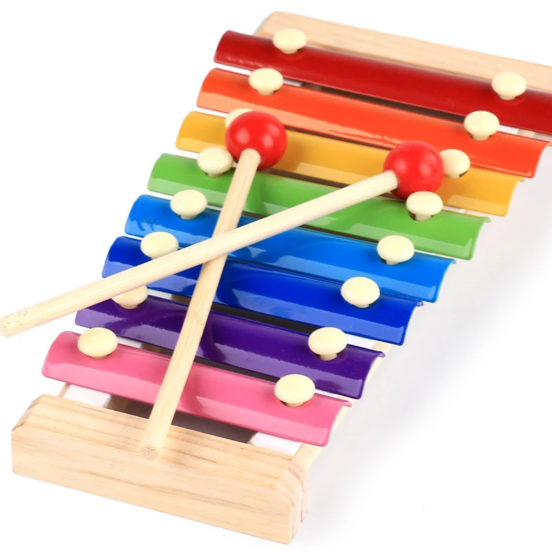 

Детские 8 нот ручной стук ксилофон музыкальные игрушки мудрость развития обучения раннего образования игрушка