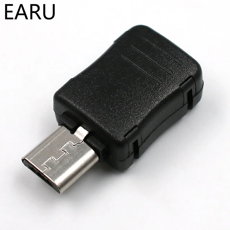 10 шт. штекер Micro USB 5 Pin T Port с пластиковой крышкой для DIY Прямая поставка адаптер