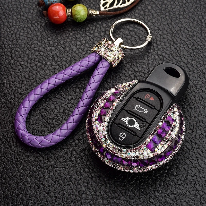 Роскошный чехол для ключей с бриллиантом BMW MINI Cooper F56 F55 F54 F60 R55 R56 R59 R60 R61 ONE S Clubman|mini