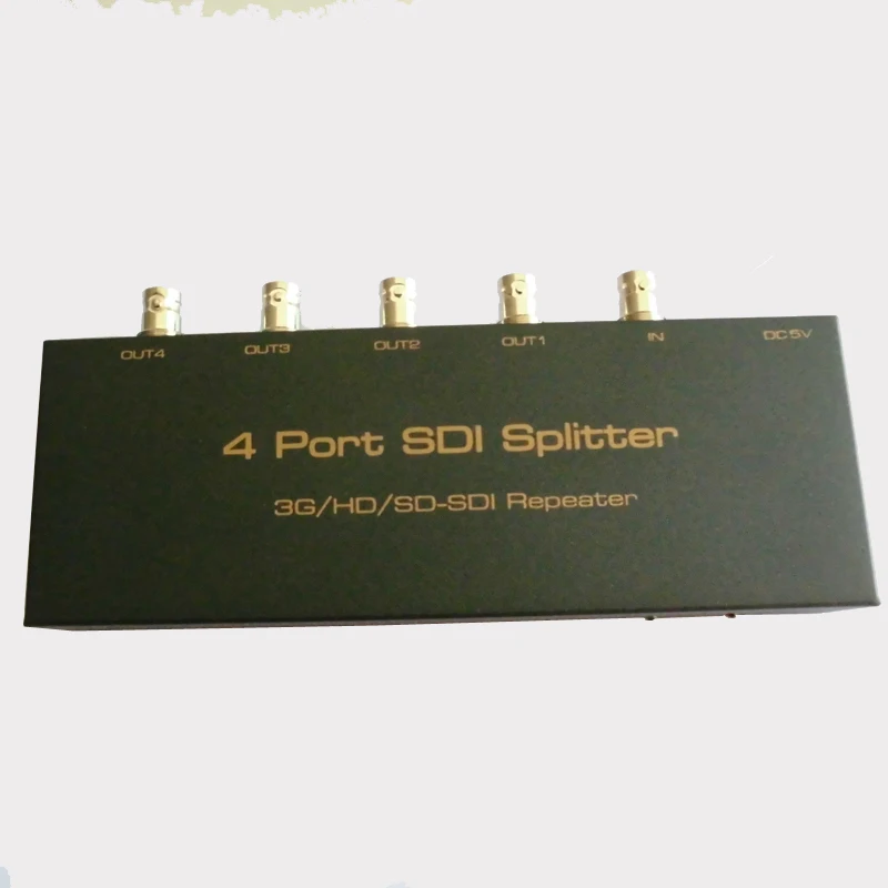 Сплиттер SDI 1x4 3G/HD/SDI репитер 4 порта сплиттер поддержка 1080P 100M удлинитель