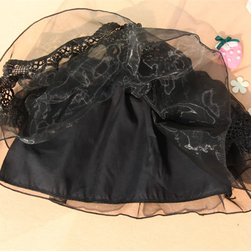 2020 весна осень лето Детская кружевная юбка детская пачка черная для девочек