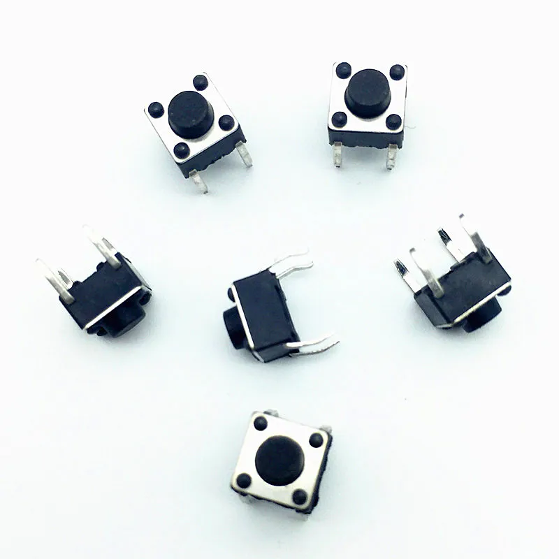 Interruptor t&aacute;ctil de alta temperatura, 1000 unidades, 6x6x5 Mm, 4 pines, Dip-micro-0