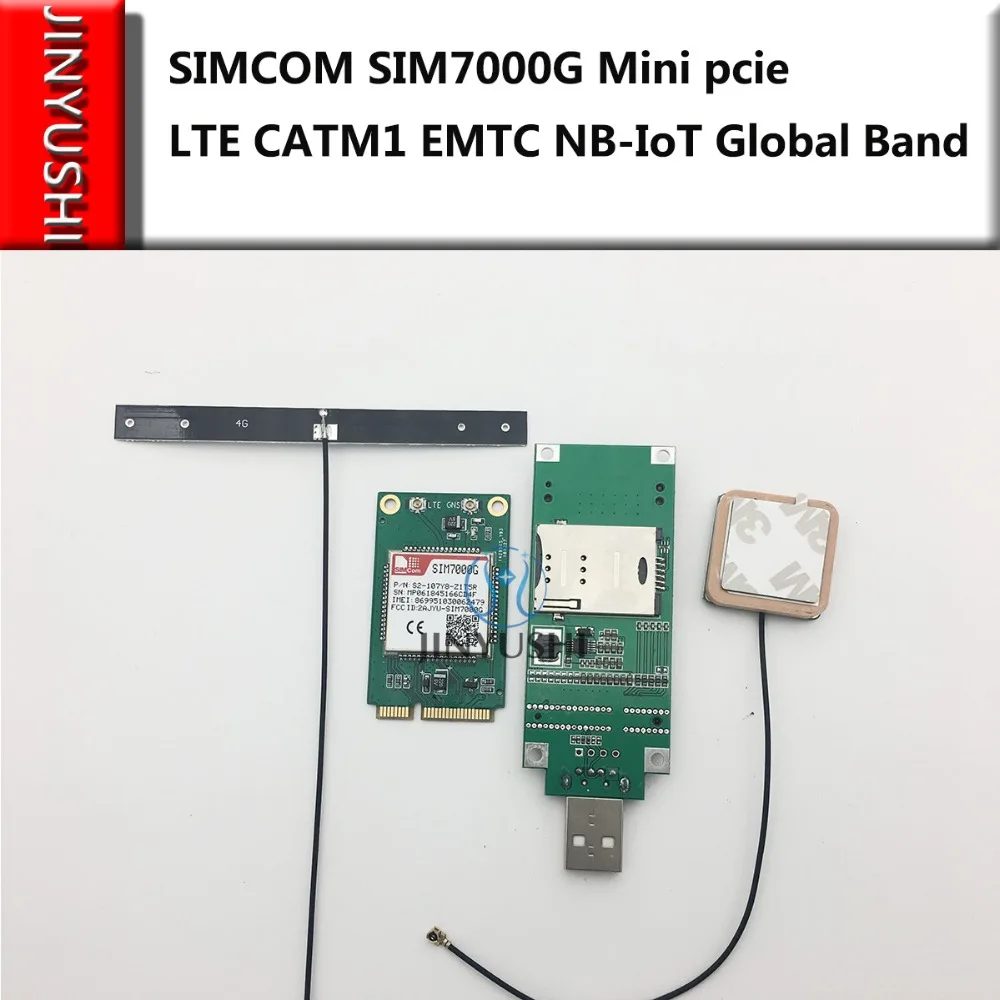 SIMCOM SIM7000G Mini pcie + USB адаптер 4G антенна GPS LTE CATM1 EMTC NB IoT Global Band для SIM7000A/ SIM7000E|Модемы| |