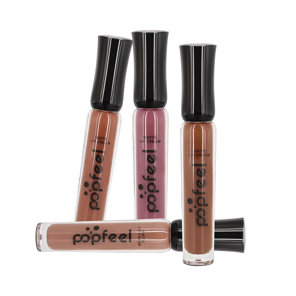 6 цветов/коробка Матовая Помада Жидкая губная помада водостойкая блеск для губ