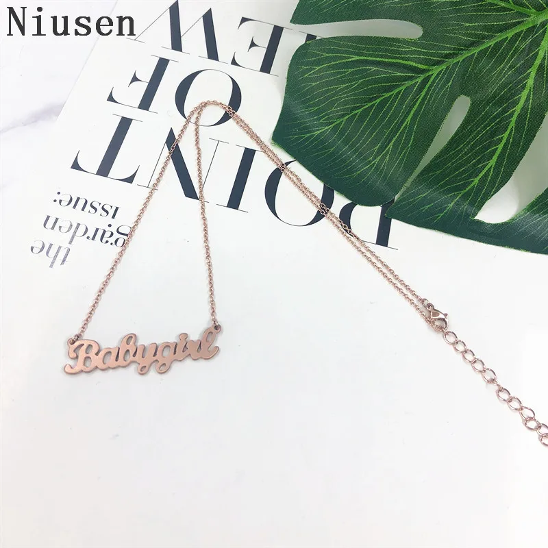 10 шт. ожерелье для маленькой девочки Заказные именные подвески детей подарок на