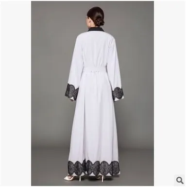 Muslim Ladies Clothing Plus Size Robe Women Arab Abaya Elegant Appliques Cardigan Malaysia Dubai Islamic Maxi HJ368 | Тематическая