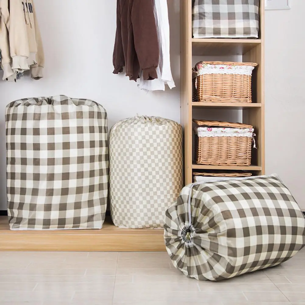 Ни один портативный влагостойкий мешок для хранения на шнурке одеяла постельные