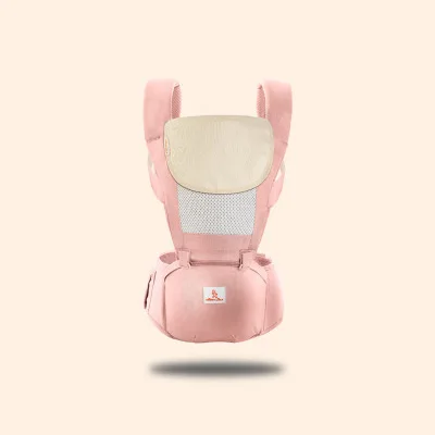 pink Рюкзак-переноска для младенцев, Рюкзак-переноска для детей, переноска на бедро, предотвращающая появление О-образного типа, стиль для улицы, слинг для малышей, простая накидка YL7003 - Цвет: pink