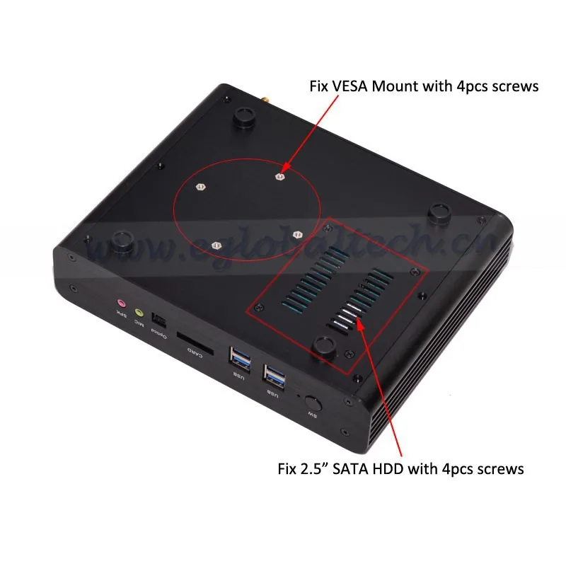 Broadwell 5Gen Мини ПК 4G ram Скелет аудиовидеоцентра Intel Nuc Безвентиляторный Компьютер i7 5500U i5 5257U графика Iris 6100 5500 Wifi Bluetooth