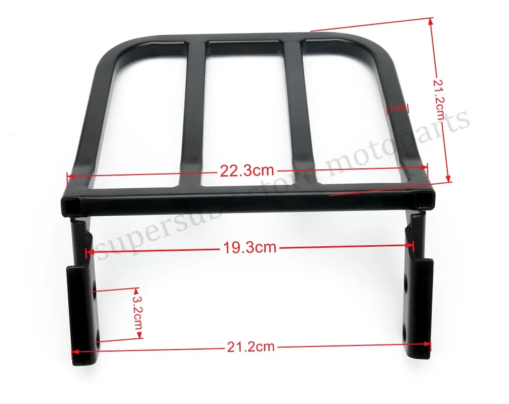 Черная подкладка на спинку для мотоцикла harley Sportster XL 04 17 Dyna 06 17|luggage rack for harley|sissy bar