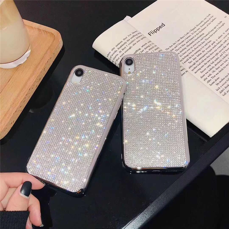 Роскошный блестящий позолоченный Телефон чехол для iphone 6 6s 7 8 Plus новая